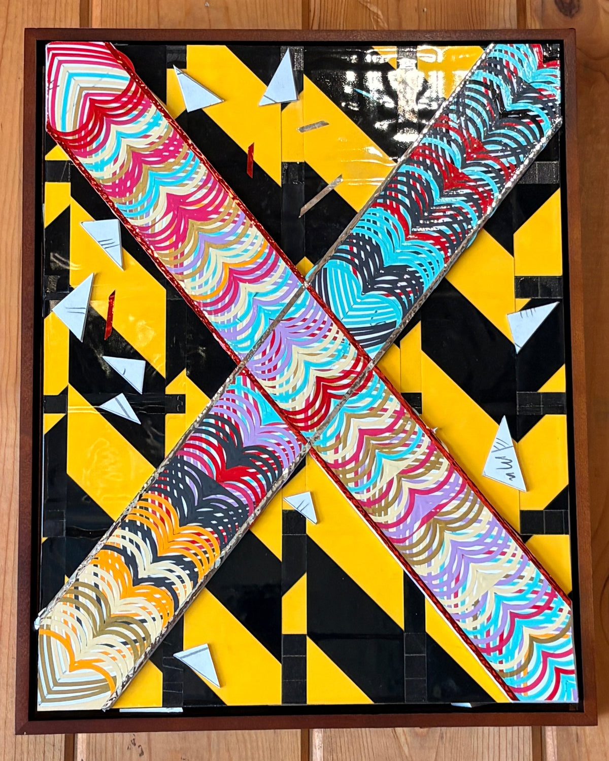 Electric Cross – Mixed Media: 11"x14"