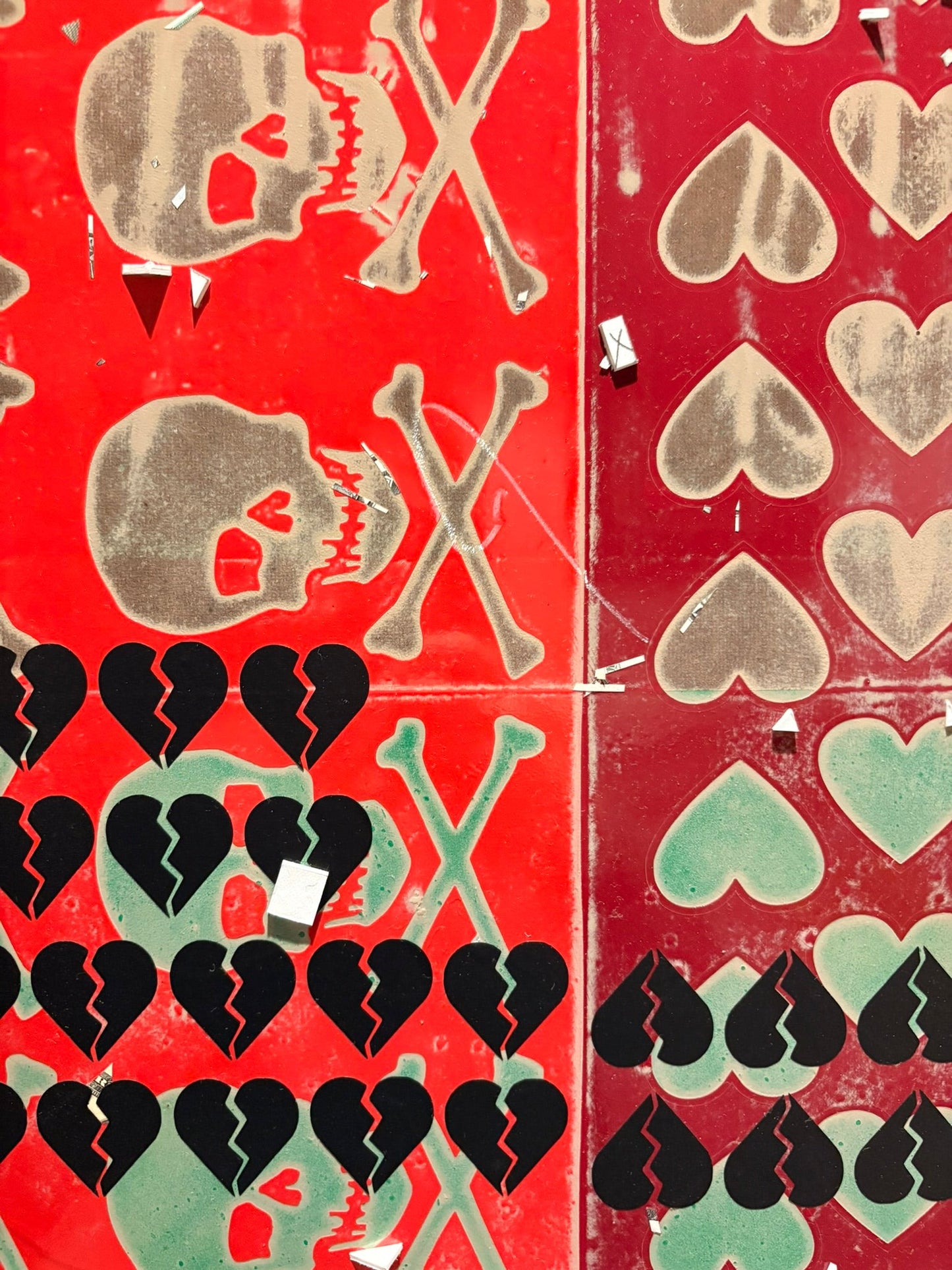 Love / Mortality - Mixed Media: 16" x 20" (framed)