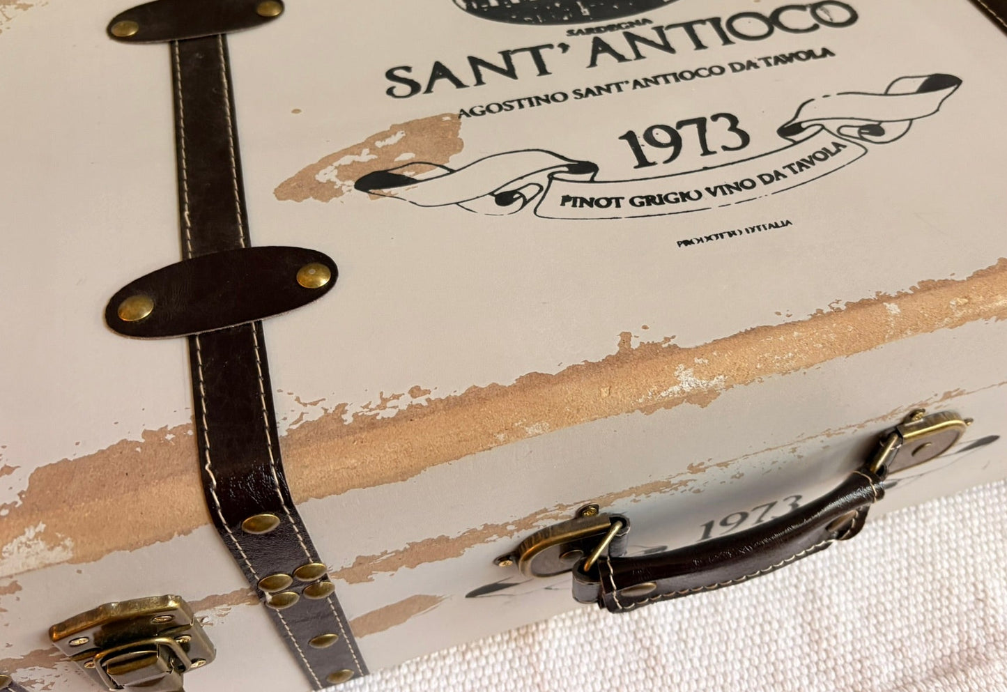 Handmade Après Ski Chalet Dollhouse in a Vintage Suitcase