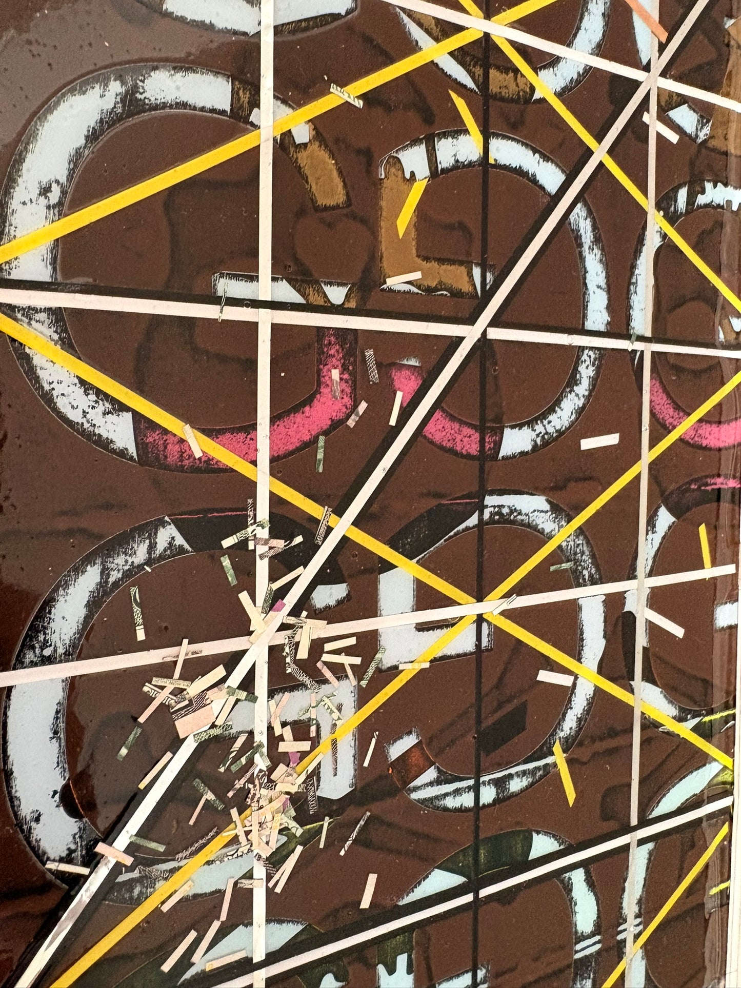 Heartline Static - Mixed Media - 16"x20"