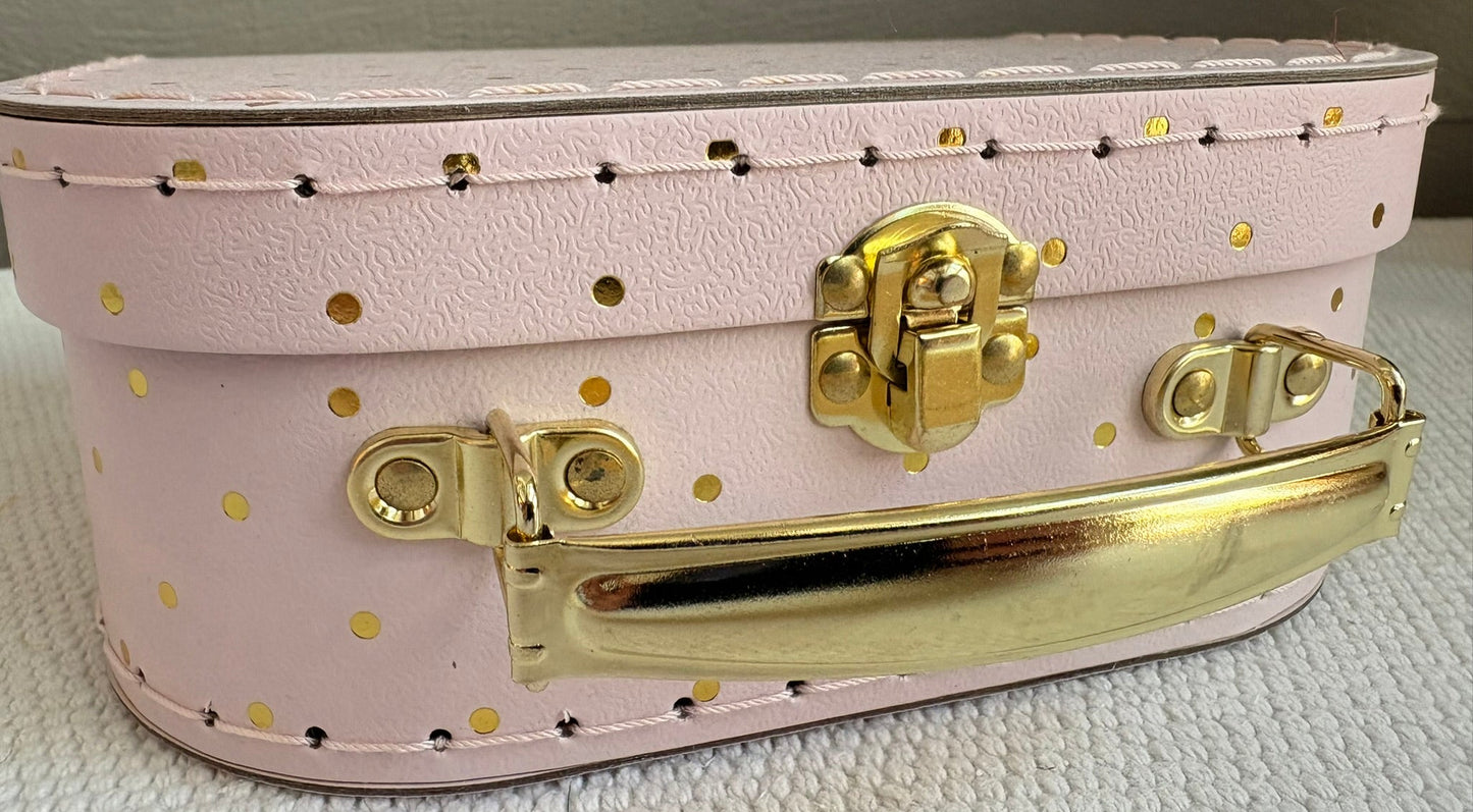 Vintage Cozy Bedroom Paperboard Suitcase Dollhouse