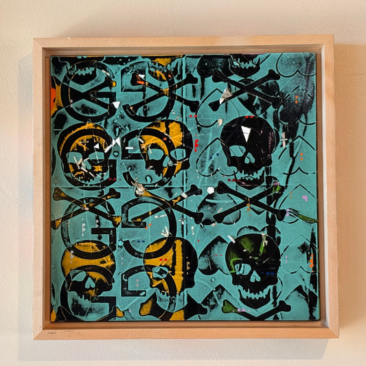 Skull Syntax – Shadow Box 10"x10"