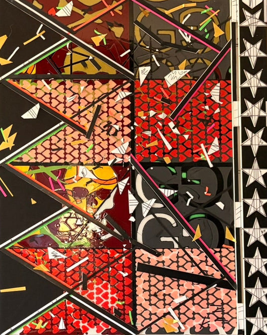 Fault Lines in Parallel - Mixed Media - 16" x 20" each