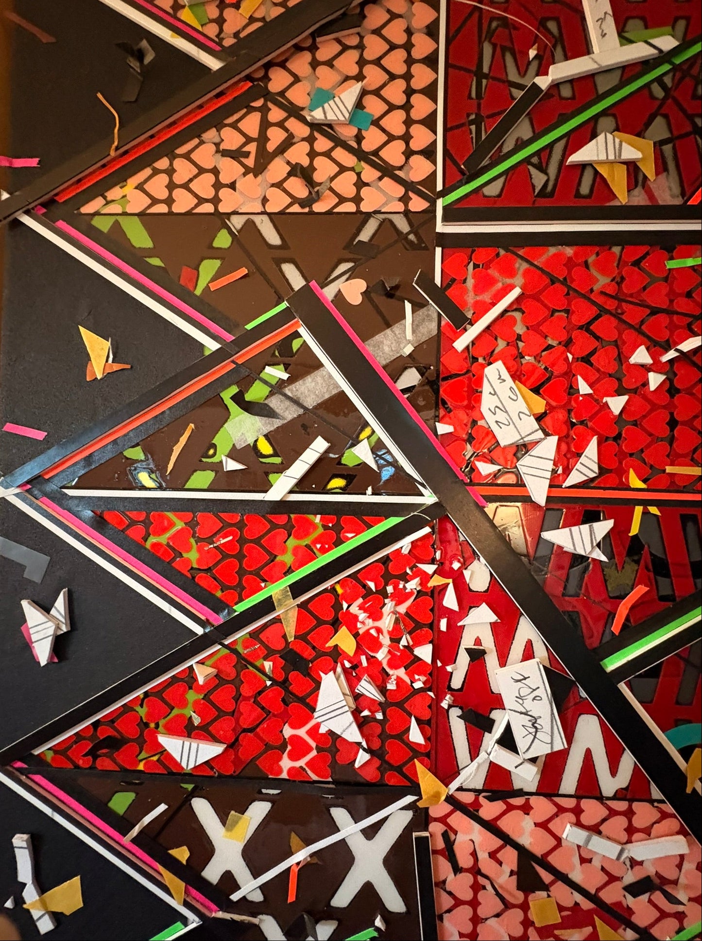 Fault Lines in Parallel - Mixed Media - 16" x 20" each