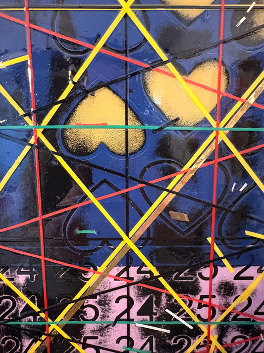 Chance Geometry - Mixed Media: 16"x20"