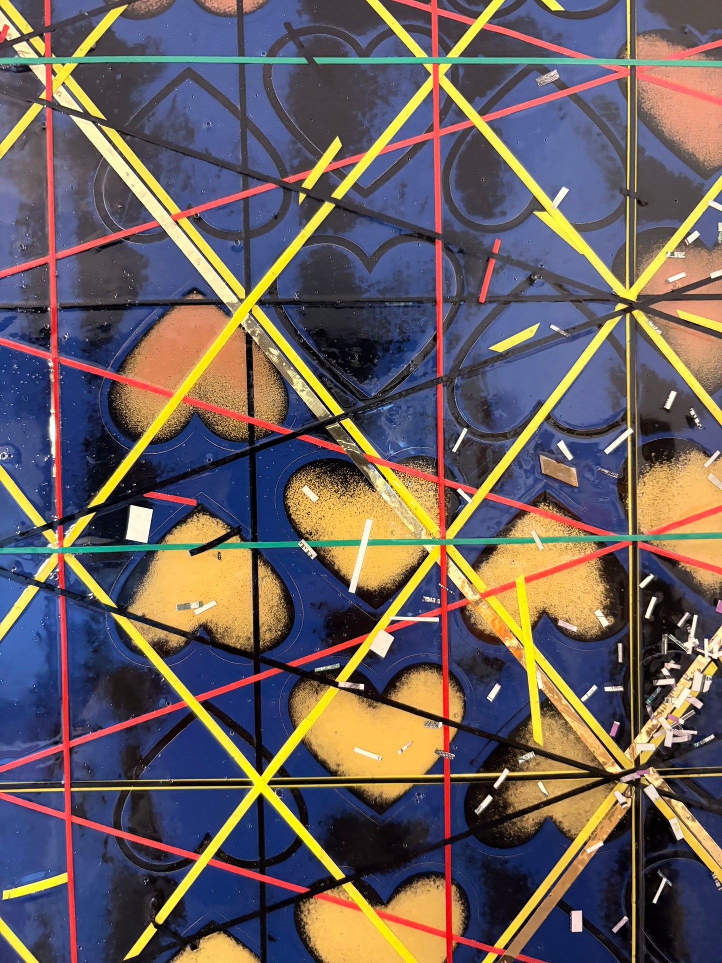 Chance Geometry - Mixed Media: 16"x20"