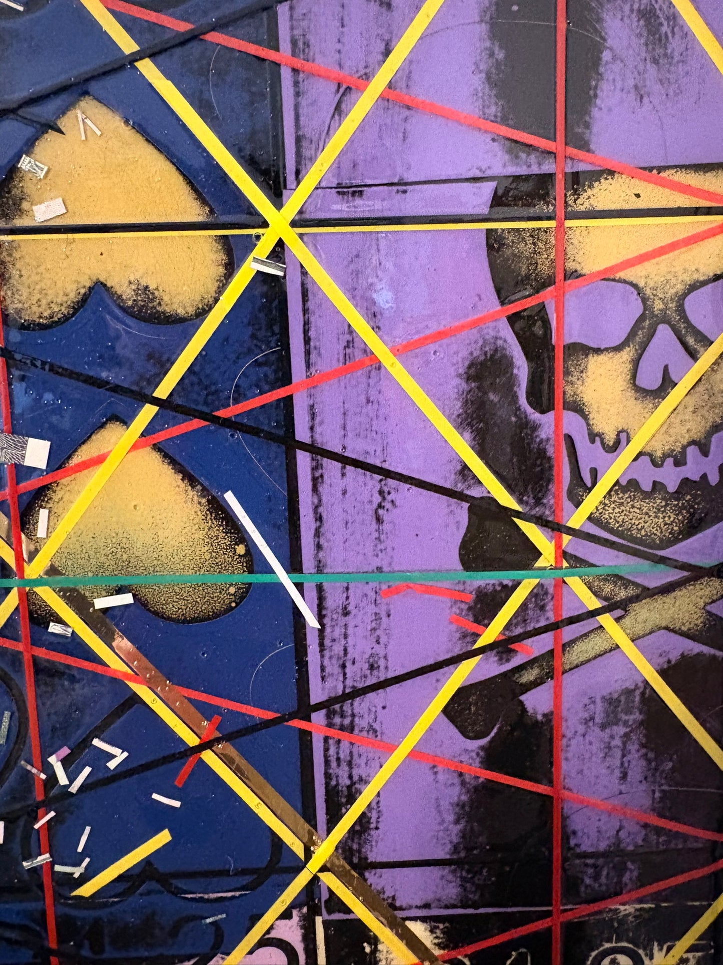 Chance Geometry - Mixed Media: 16"x20"