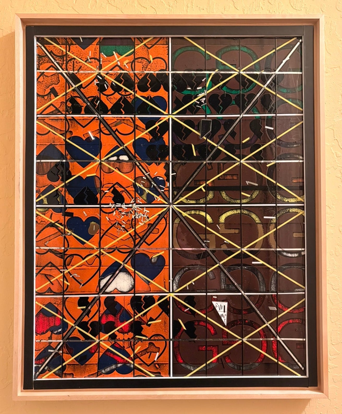 Syntax of Collision - Mixed Media: 16"x20"