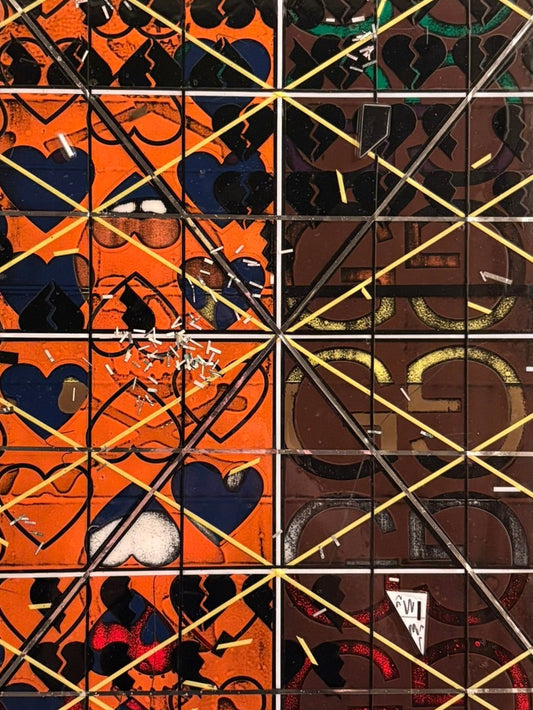 Syntax of Collision - Mixed Media: 16"x20"