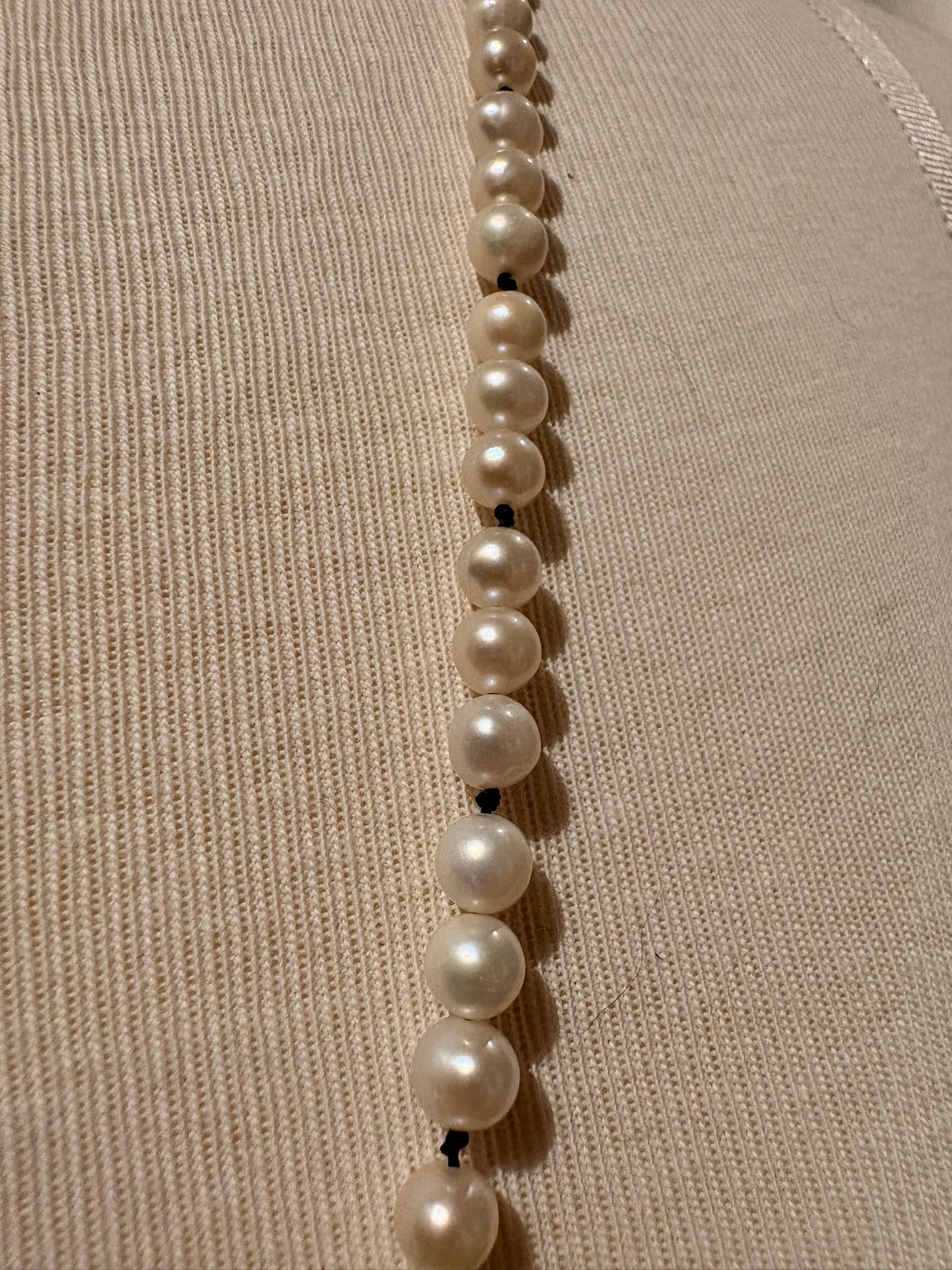 Pearl with Brass Buddha Necklace
