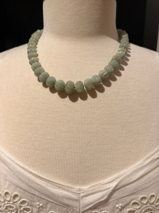 Aquamarine with Diamond Clasp