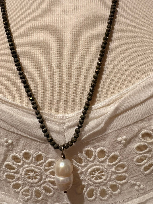 Pyrite with Jumbo Pearl