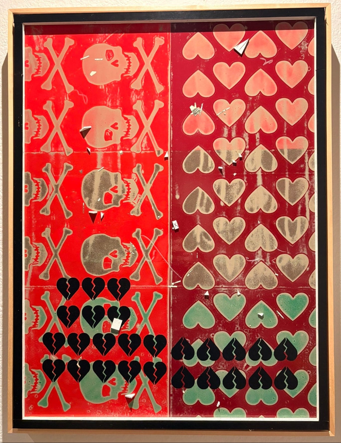 Love / Mortality - Mixed Media: 16" x 20" (framed)