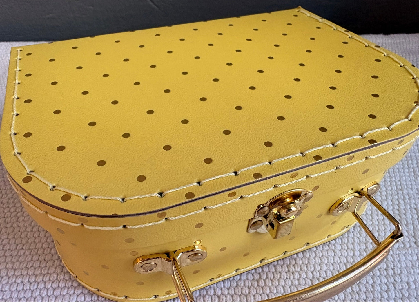 Handmade Sunny Glamping Dollhouse in Paperboard Suitcase