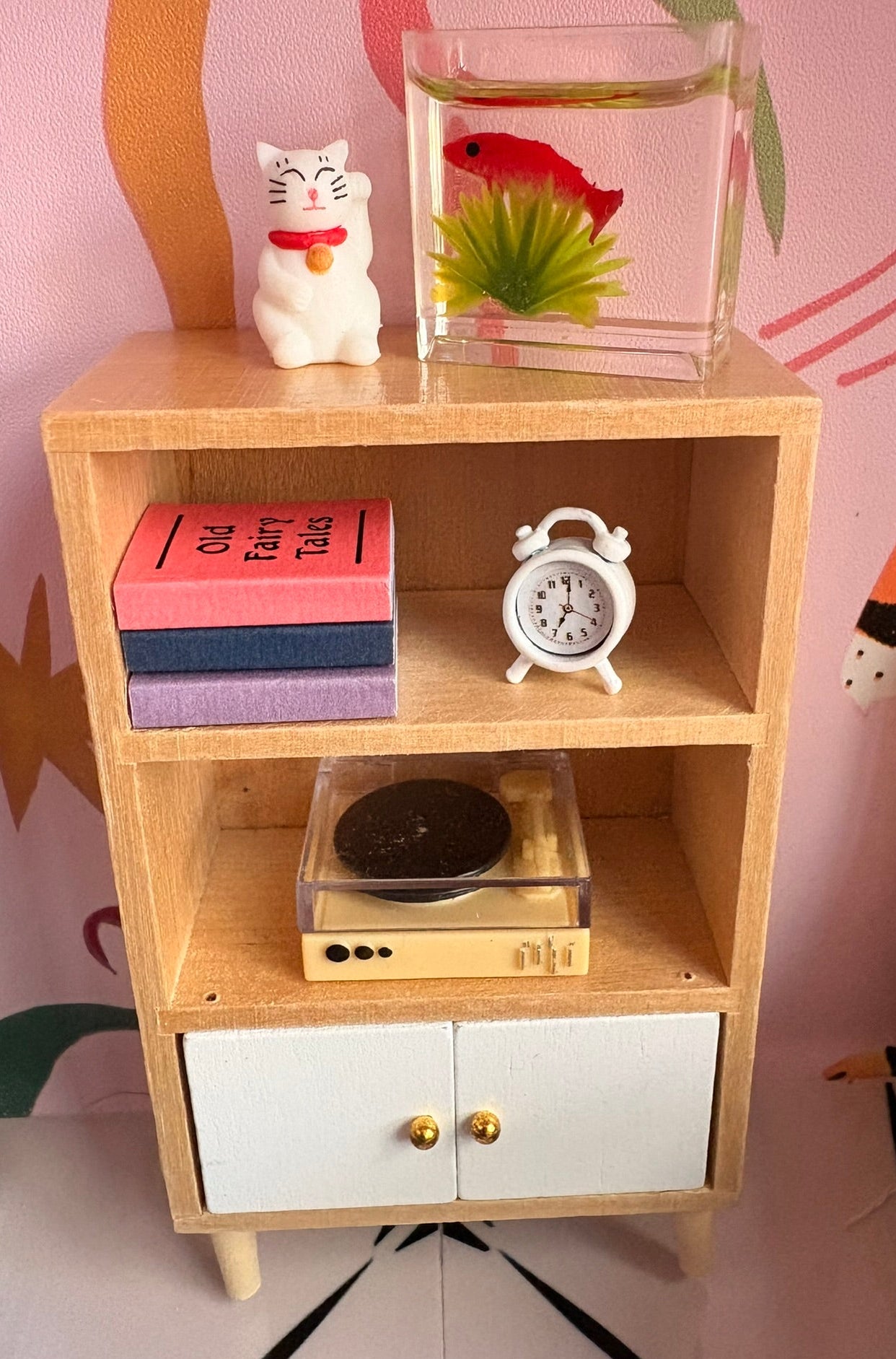 Handmade Sunshine Dollhouse in a Paperboard Suitcase
