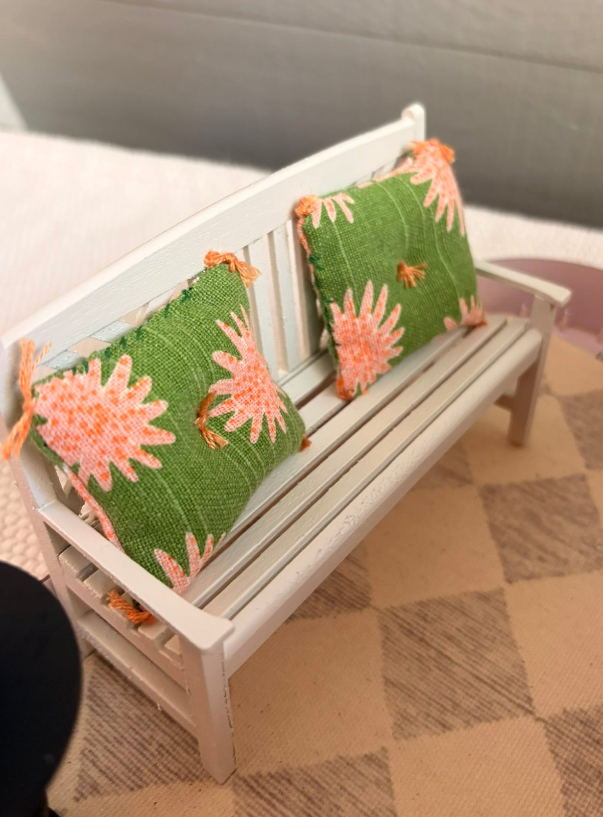 Handmade Sunshine Dollhouse in a Paperboard Suitcase