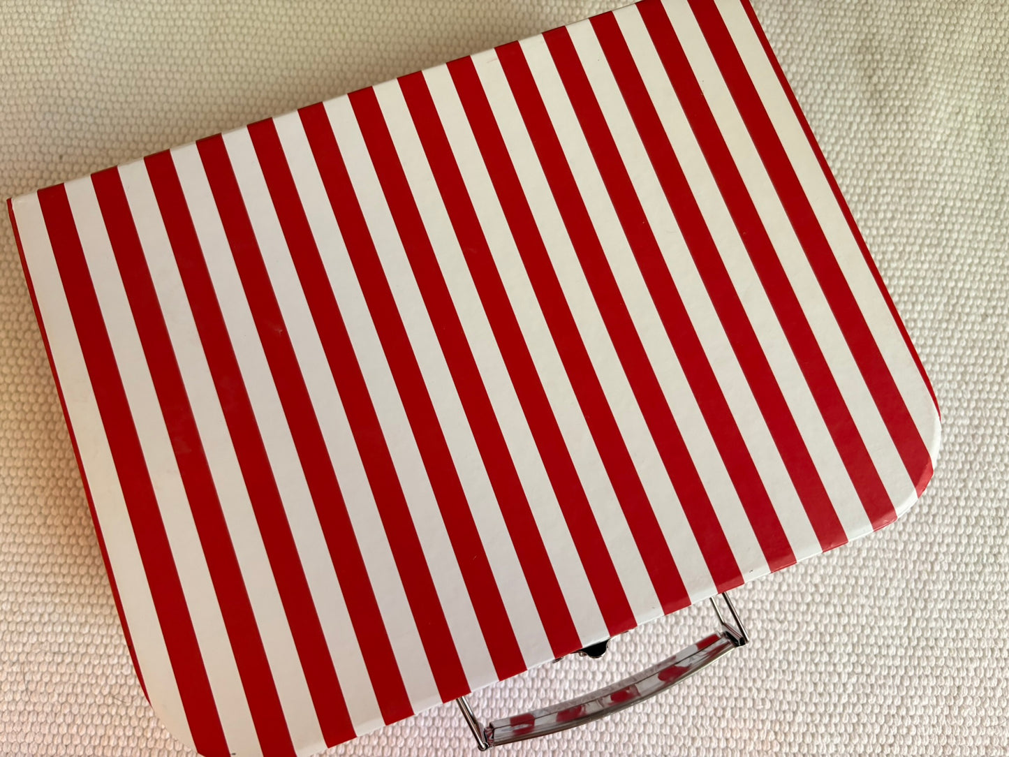 Handmade Miniature Bathroom Room Box with Clawfoot Tub in Paperboard Suitcase