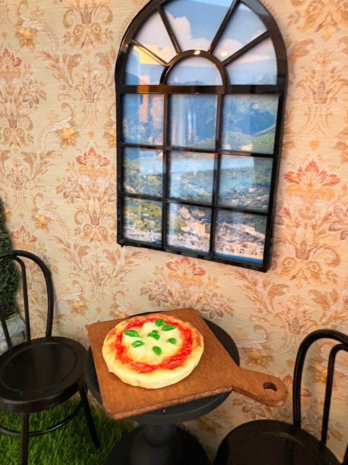 Ciao Amalfi Italian Villa Dollhouse in Vintage Suitcase