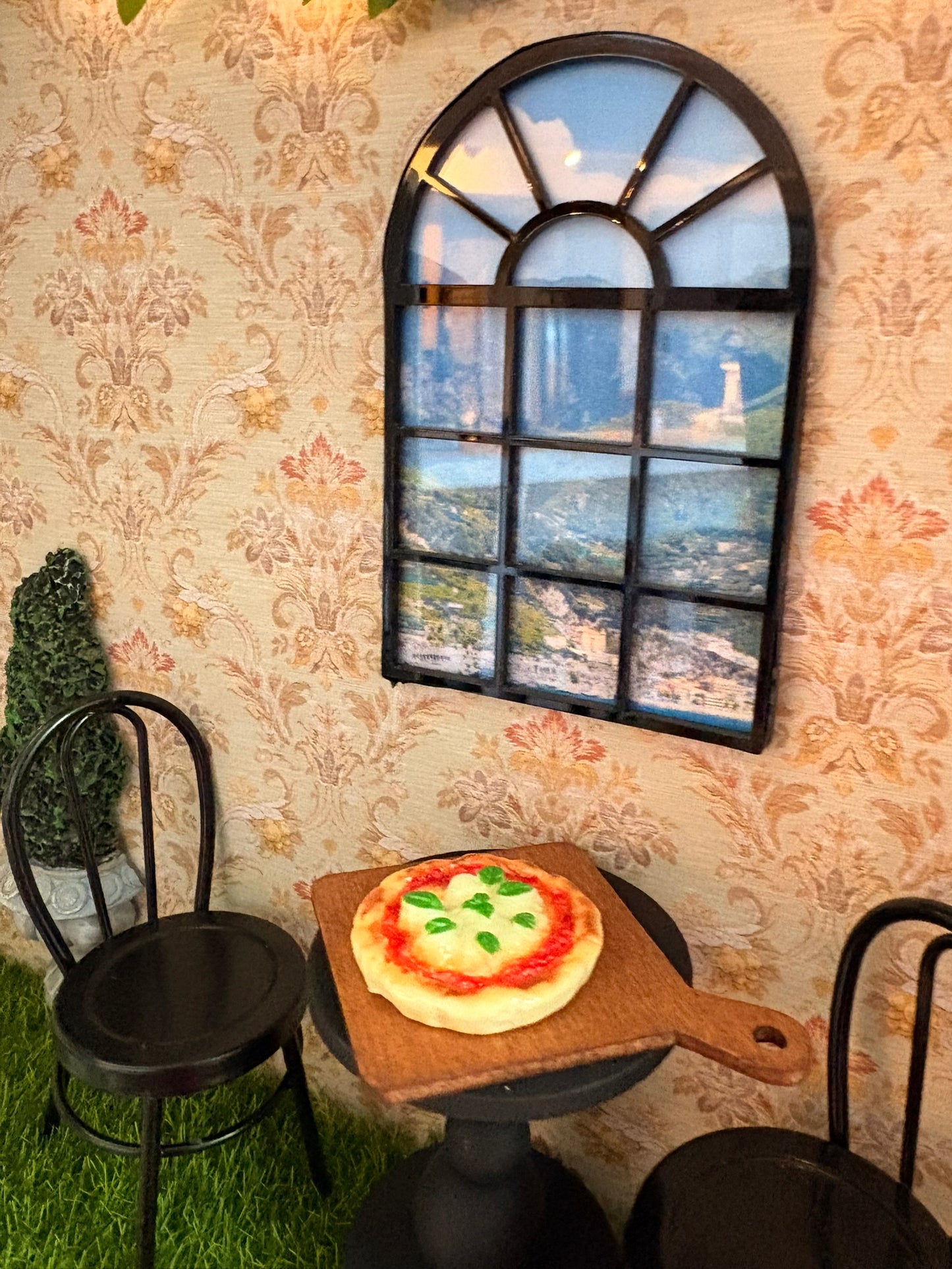 Ciao Amalfi Italian Villa Dollhouse in Vintage Suitcase