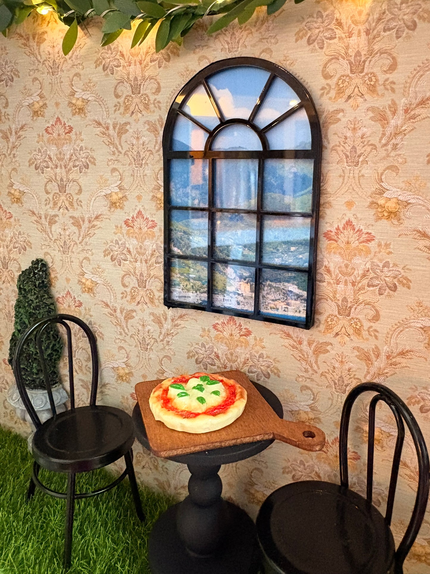 Ciao Amalfi Italian Villa Dollhouse in Vintage Suitcase