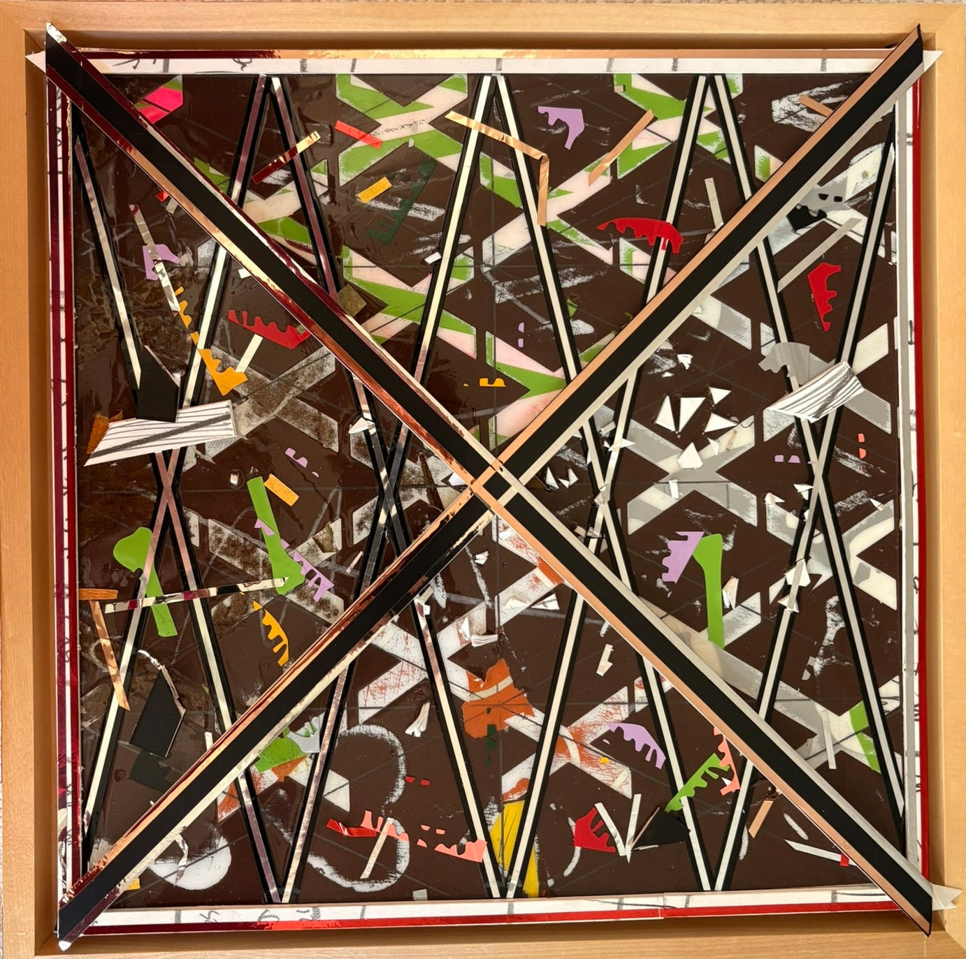 Disrupted Grid - Shadow Box 12"x12"
