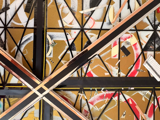 Faultline Geometry  - Mixed Media - 11"x14"