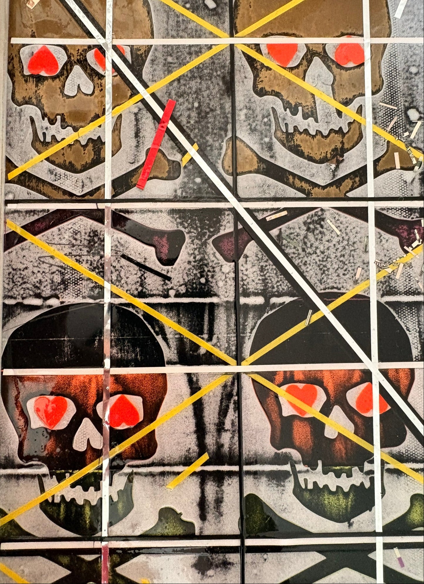 Heartline Static - Mixed Media - 16"x20"