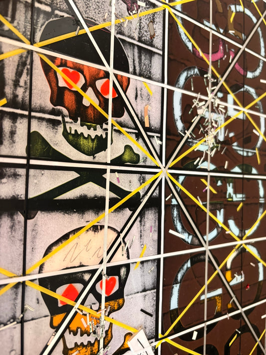 Heartline Static - Mixed Media - 16"x20"