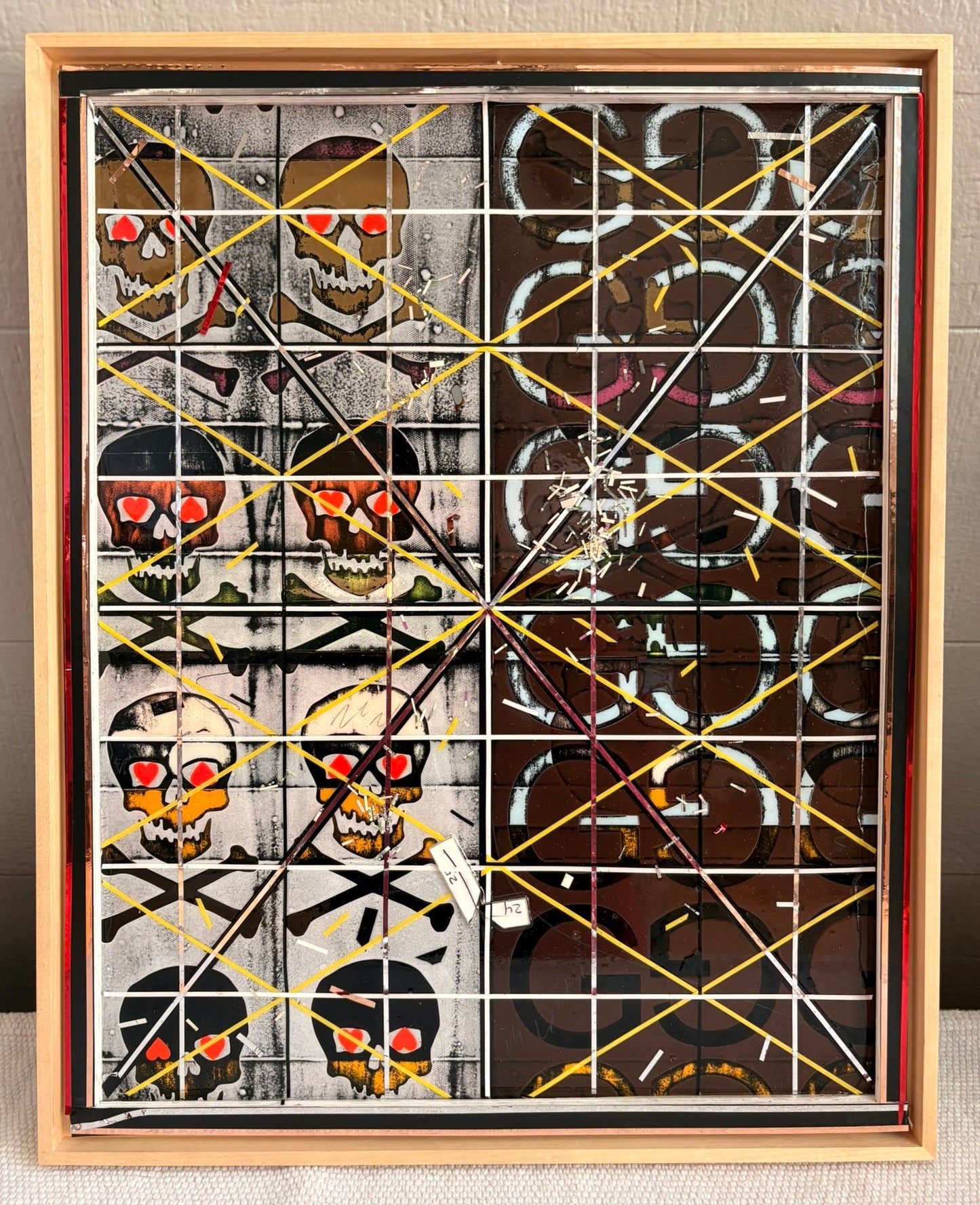 Heartline Static - Mixed Media - 16"x20"