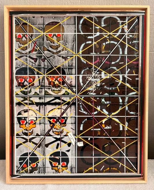 Heartline Static - Mixed Media - 16"x20"