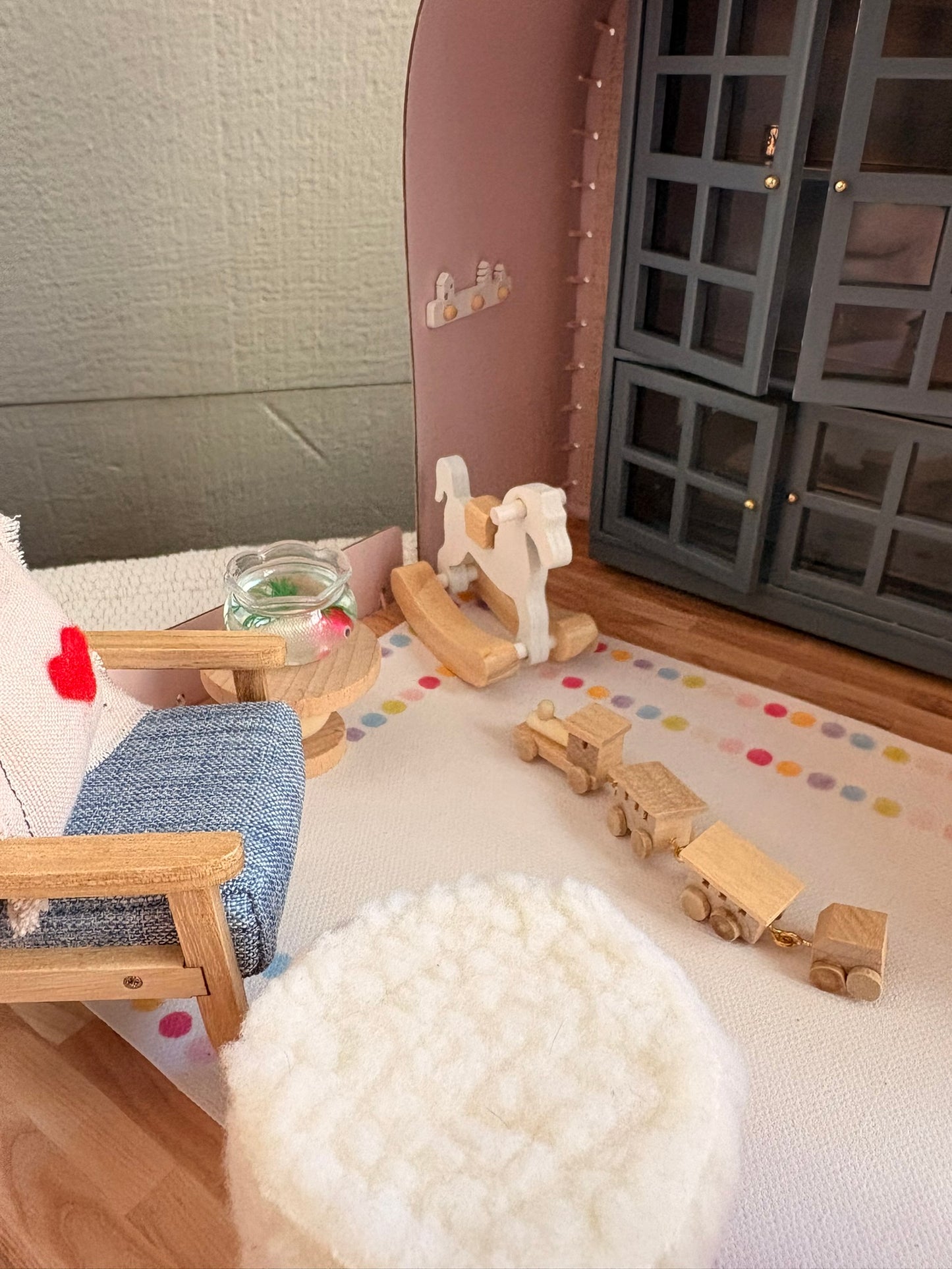 Whimsical Woodland Nursery Paperboard Suitcase Dollhouse