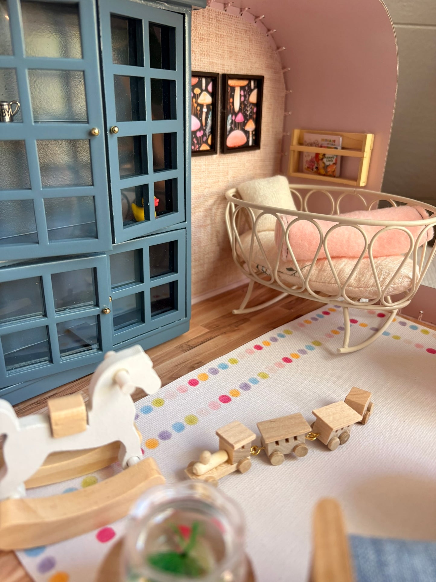 Whimsical Woodland Nursery Paperboard Suitcase Dollhouse